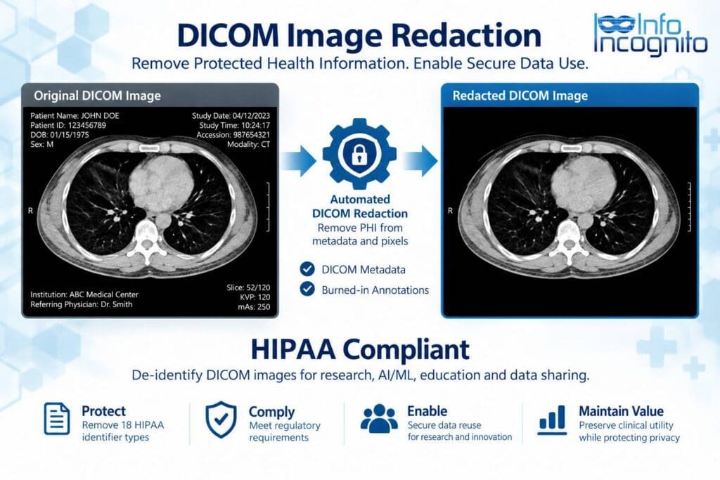 Detection and removal of burned-in patient identifiers from medical images
